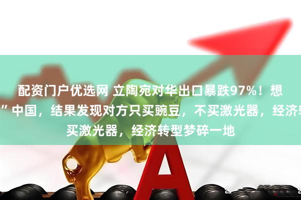 配资门户优选网 立陶宛对华出口暴跌97%!想用印度“平替”中国,结果发现对方只买豌豆,不买激光器,经济转型梦碎一地